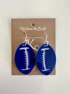 KS football earrings