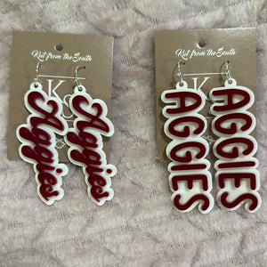 KS Aggie Earrings