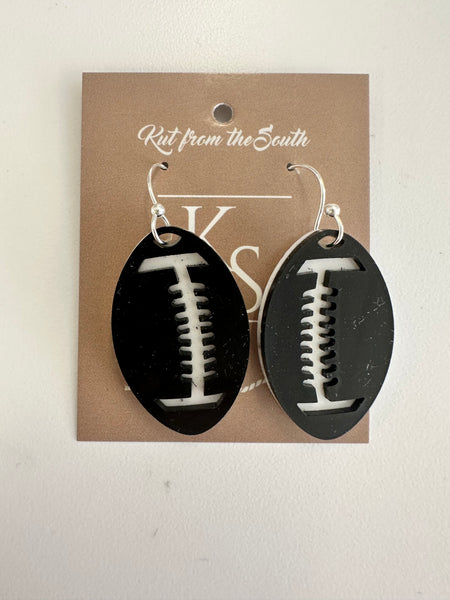 KS football earrings