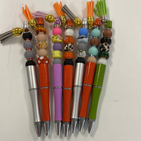 KS Beaded Pen 3 glass beads