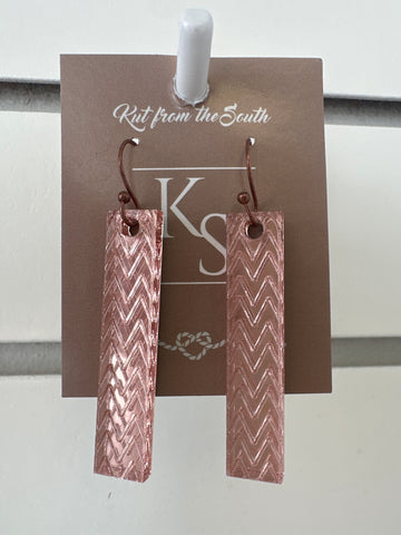 Rose Gold Stick Dangles