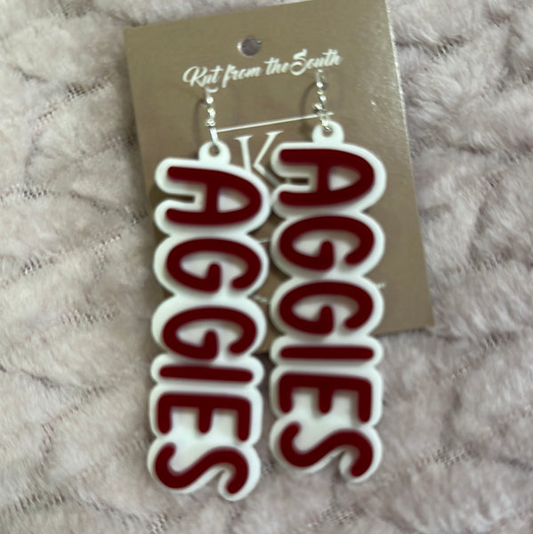 KS Aggie Earrings