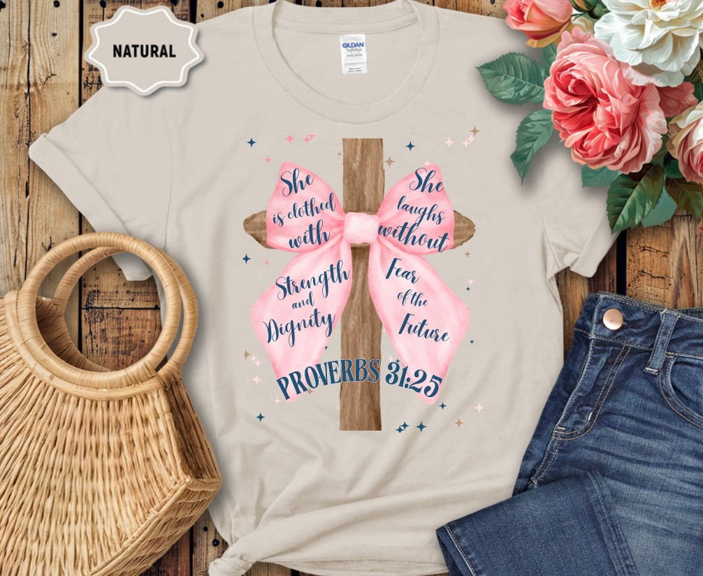 She is Strong Cross Tee