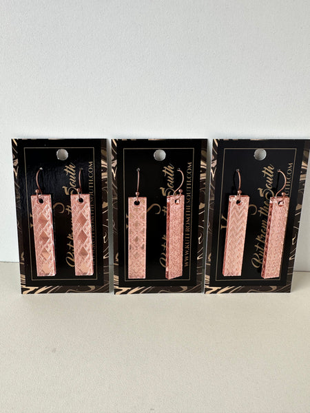 KS Rose Gold Stick Dangles