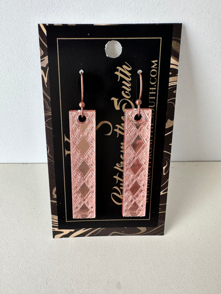 KS Rose Gold Stick Dangles