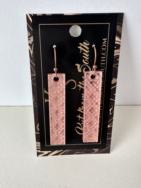 KS Rose Gold Stick Dangles