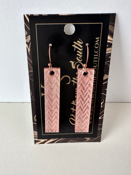 KS Rose Gold Stick Dangles