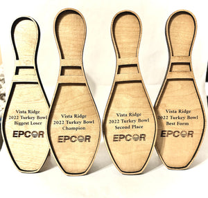 Custom Trophy Plaques-  Set of Four