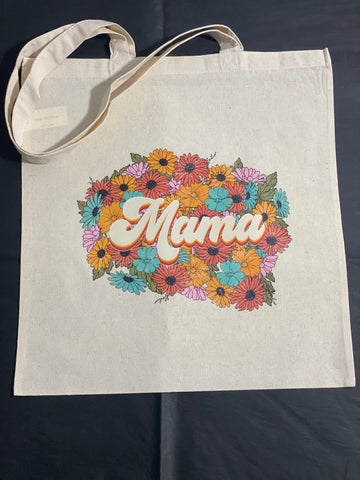 Tote Flower Mama