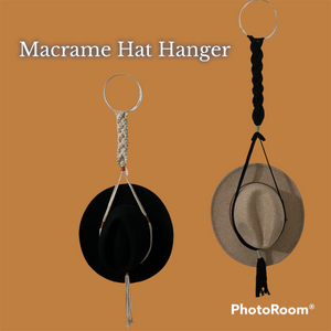 Handmade Macrame Hat Hanger